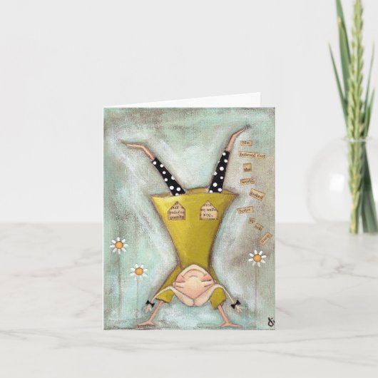 上下反転 – ノートカード (正面)