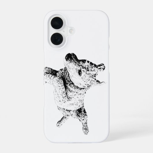 上下逆さまのガーディアン iPhone 16ケース (裏面)