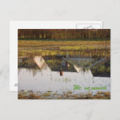 上下逆の家に、我々は移動した 案内ポストカード (正面/裏面)