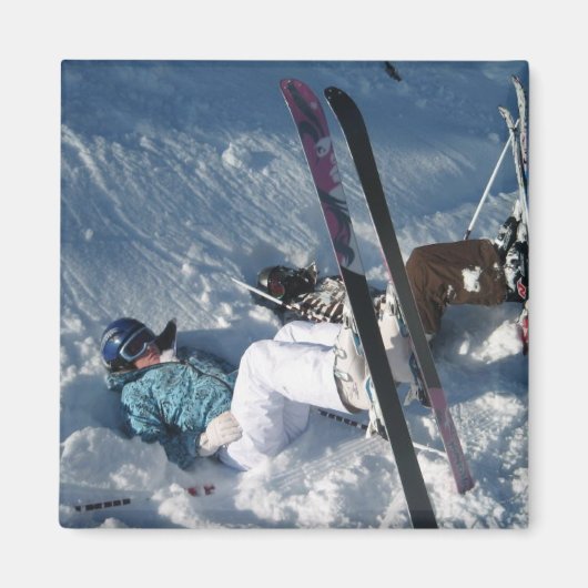 上下逆スキー マグネット (正面)