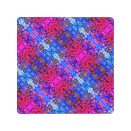 上下逆悪夢対角線絵画抽象芸術 メタルプリント