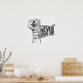 上与えへやる気を起こさせる ポスター (キッチン)