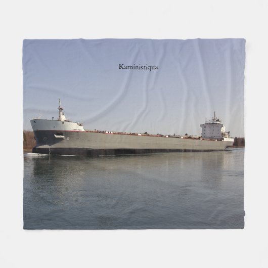 上仁石毛布 フリースブランケット (正面(横))