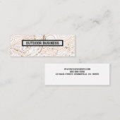 上位モンタージュの名刺 スキニー名刺 (正面/裏面)