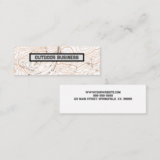 上位モンタージュの名刺 スキニー名刺 (正面/裏面)