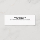 上位モンタージュの名刺 スキニー名刺 (裏面)