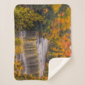 上位秋と紅葉 シェルパブランケット (正面)