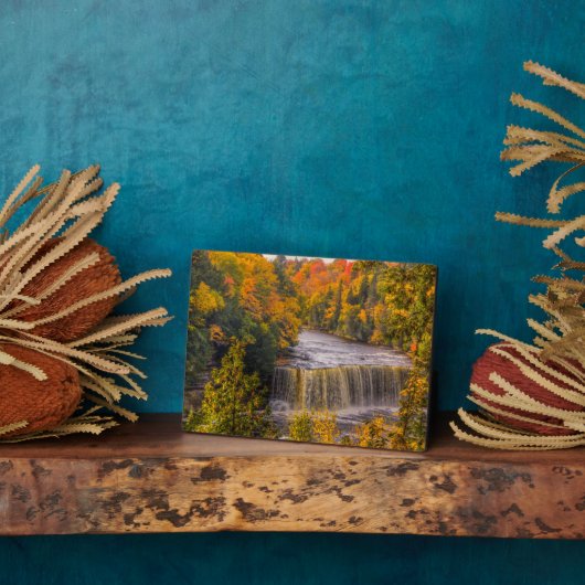 上位秋と紅葉 フォトプラーク (側面)