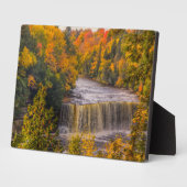 上位秋と紅葉 フォトプラーク (側面)