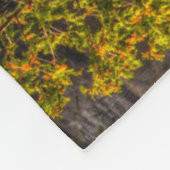 上位秋と紅葉 フリースブランケット (角)