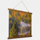 上位秋と紅葉 吊り下げ型タペストリー (傾斜あり)