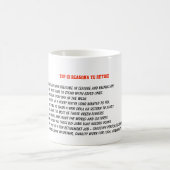 上位10のリタイアの理由 – パーソナライズされた コーヒーマグカップ (中央)