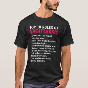 上位10の射手座〔占星術の〕十二宮図記号 Tシャツ