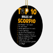 上位10位の蠍座誕生日ギフト セラミックオーナメント (右)