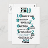 上位10個のPCOS理由はがき ポストカード (正面/裏面)