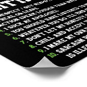 上位10規則の射手座誕生日占星術 ポスター (角)