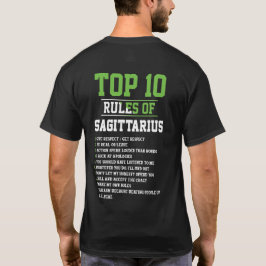 上位10規則の射手座誕生日占星術 Tシャツ