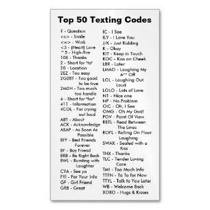 上位50個のメールや文字を打つ·コード·マグネット·カード マグネット名刺