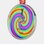 上保の静かなパーティー メタルオーナメント (左)