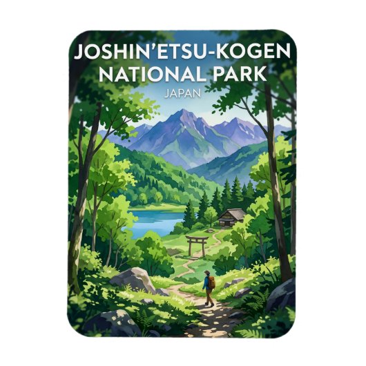 上信越高原国立公園 日本 マグネット (縦)