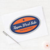 上側の西側 楕円形シール (封筒)