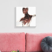 上半身の男性筋肉の体1 キャンバスプリント (インサイチュ (リビング))