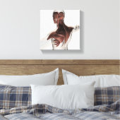 上半身の男性筋肉の体1 キャンバスプリント (インサイチュ (寝室))