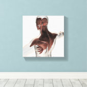 上半身の男性筋肉の体1 キャンバスプリント (インサイチュ (ウッドフロア))