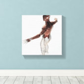 上半身の男性筋肉の体2 キャンバスプリント (インサイチュ (ウッドフロア))
