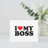 上司が大好き 面白い 赤いハート 上司 私の上司が好き シーズンカード (スタンド正面)