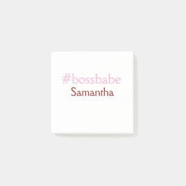 上司の女の子 ハッシュタグ 薄ピンク 名前を追加 ガールボス ポストイット