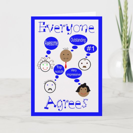 上司の日 カード (正面)