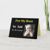 上司の退職 悲しい 嬉しい 怒った女 カード (正面)