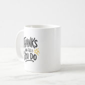 上司への感謝を込めて コーヒーマグカップ (正面左)