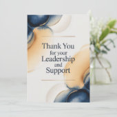 上司への洗練された感謝カード カード (スタンド正面)