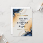 上司への洗練された感謝カード カード (正面/裏面インサイチュ)