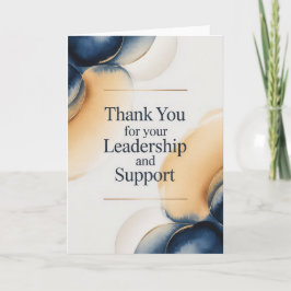 上司への洗練された感謝カード カード