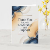 上司への洗練された感謝カード カード (黄色い花)