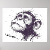 上向きの視線 ポスター (正面)