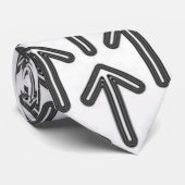 上向きトレンディーモダン矢印カスタム ネクタイ (ロール)