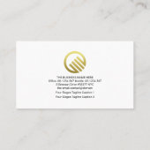 上向きトレンド株式共有市場グラフマネーマーケット 名刺 (裏面)