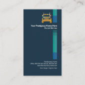 上向きロジスファンシーティック移動矢印輸送 名刺 (裏面)