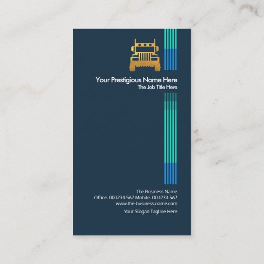 上向きロジスファンシーティック移動矢印輸送 名刺 (裏面)