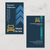 上向きロジスファンシーティック移動矢印輸送 名刺 (正面/裏面)