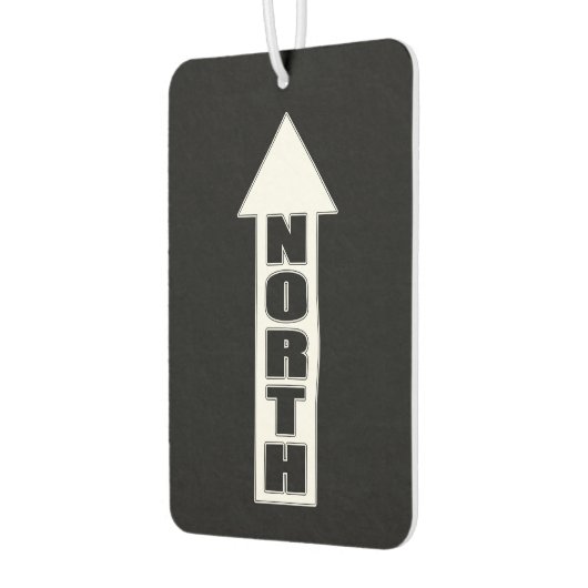 上向き北 – シンプル矢印デザイン カーエアーフレッシュナー (左)