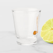 上向き手を指すショットグラス ショットグラス (左)