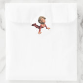 上向き犬ヨガポーズギア ラウンドシール (バッグ)