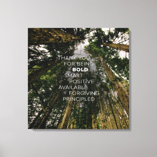 上向き眼鏡#1 (24x24) キャンバスプリント (正面)