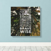 上向き眼鏡#3 (12x12) キャンバスプリント (インサイチュ (ウッドフロア))