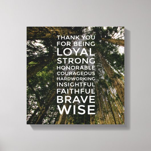 上向き眼鏡#3 (12x12) キャンバスプリント (正面)